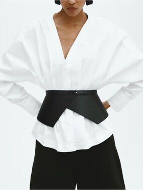 NWT H&M S/S 2026 Wide waist belt For Women (Black) M/L